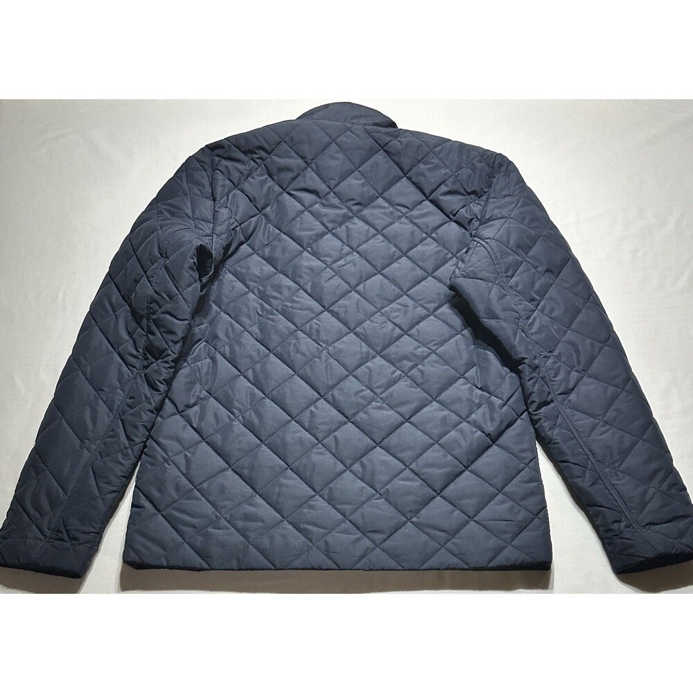 Brooks Brothers Navy Blue Diamond Quilted Jacket Mens Size Small **MJ LOGO** - Picture 6 of 11